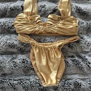 Divino Seas Gold Bikini Set